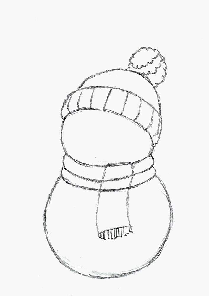 How To Draw An Adorable Snowman - Easy Guide With Pictures